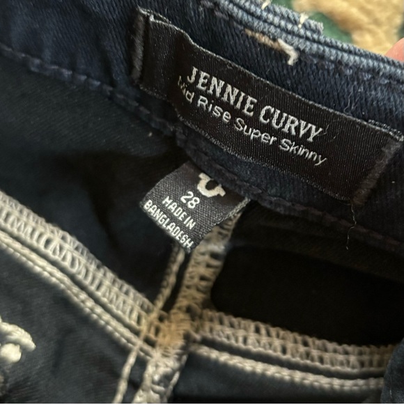 True religion Jennie curvy mid rise super skinny jeans full length - Picture 2 of 3